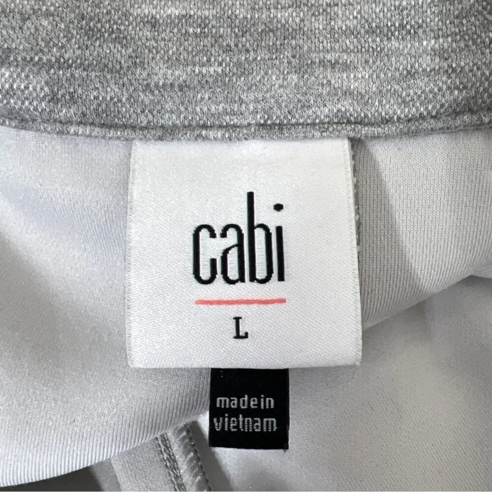 CABI Grab & Go Trench Coat in Heather Gray Sz L #6672 NWOT - Picture 6 of 7